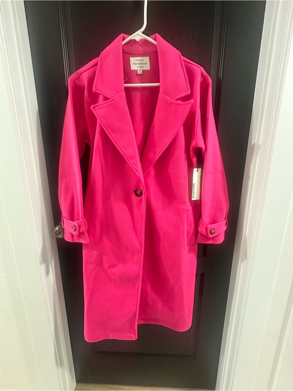 kate spade Pink Wool-Blend Long Coat